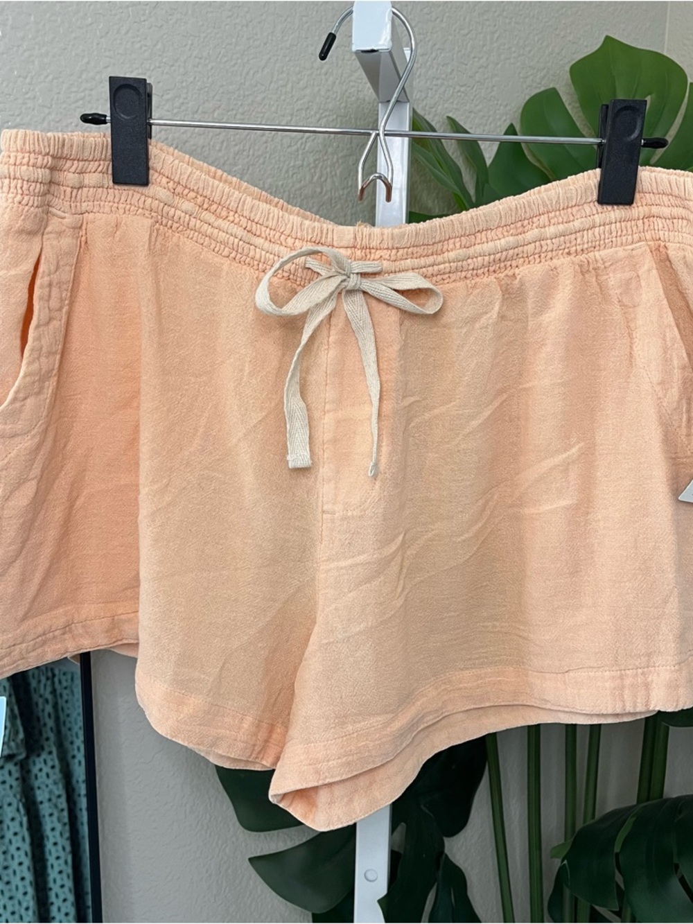 🌊🍑 Blush Cotton Lounge Easy Fit Classic Surf Shorts Sz XL NWT | Rip Curl